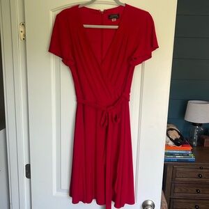 Tahari Red Wrap Dress 🔥